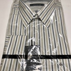 Jones New York Striped 100% Cotton Shirt NWT